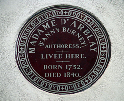 Fanny-Burney-plaque